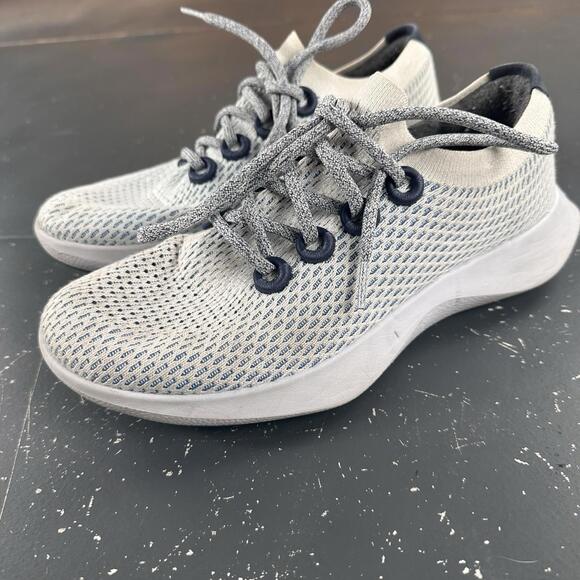 Allbirds Shoes - All Birds Tree Dasher White Blue ReRun Mesh Run Walk Womens 9